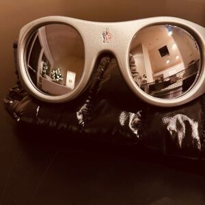 Moncler Silver and black Ski Goggles